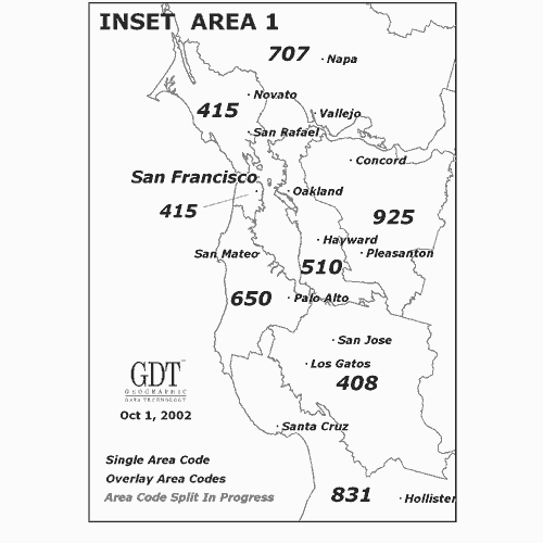 California Area Codes